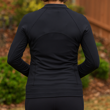 Load image into Gallery viewer, Women&#39;s It&#39;s Rulu Run 1/2 zip - Black

