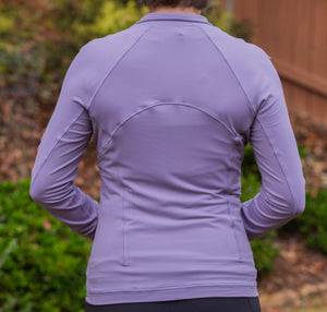 Women's It's Rulu Run 1/2 zip *Black or Purple*