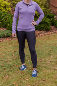 Women's It's Rulu Run 1/2 zip *Black or Purple*