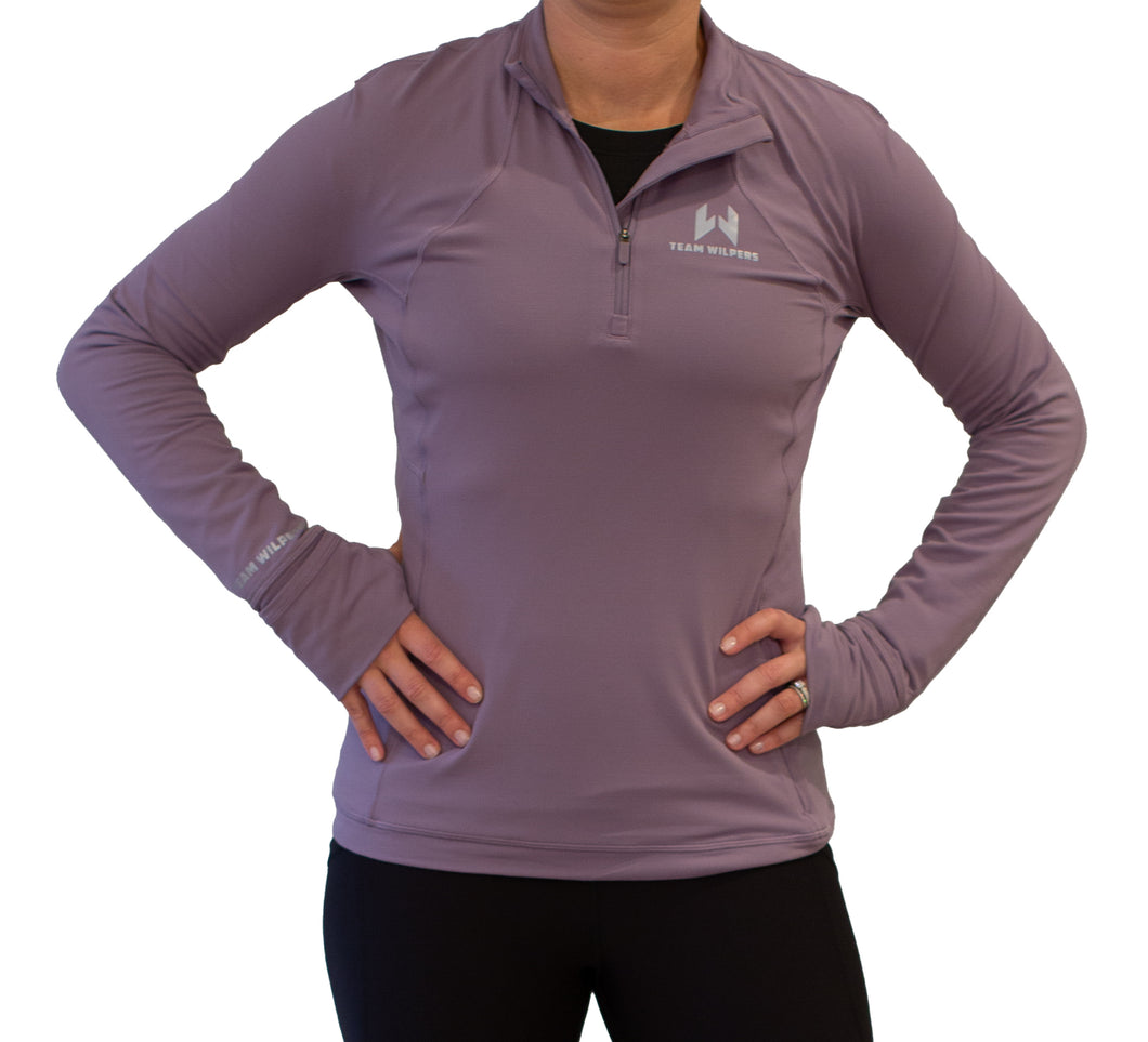 Women's It's Rulu Run 1/2 zip *Black or Purple*