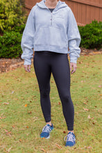 Load image into Gallery viewer, Women's Scuba Oversized 1/2 zip Hoodie *Grey or Black*
