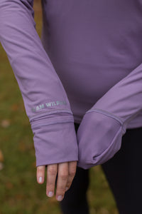Women's It's Rulu Run 1/2 zip *Black or Purple*